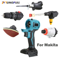 Multi Tool Portable Cordless Oscillating Multi function tool for MAKITA Multi Chainsaw Drill Jig/Reciprocating Saw No battery