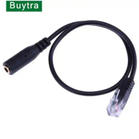 Headset Buddy 3.5 mm Smartphone Headset To RJ9 Convert 3.5 mm Smartphone Plug To Single 4P4C RJ9 Handset Plug