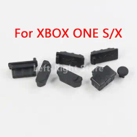 1set USB HDMI-compatible Dust Plug For Xbox One X Console Silicone Dust Proof Cover Stopper Dustproof Kits For XBOXONE S Slim