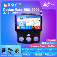 EKIY T7 Android 10 Car Radio For Dodge Ram 1500 5500 2013-2019 Stereo GPS Navigation Carplay Tape Recorder No 2din DVD AI Voice