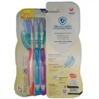 Formula Sikat Gigi Extreme Clean Isi 3, Formula Sikat Gigi Sparkling White Isi 3 Formula Sikat Gigi