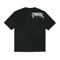 Unisex Basic Simple Oversize Car Awaydays Gang Black / Tshirt Hitam / Kaos ACAB Loose Round Neck Top