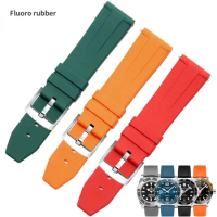 uhgbsd Fluorine RubbeR Strap Compatible For Panerai Longines ConcasTudor Silicone Watch Band 20mm 22mm 24mm