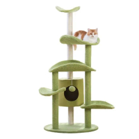 Cat Climbing Frame Tree Toys, Wooden House for Cats, Big Scraper, Large Tree Tower, Pet Furniture, Gift