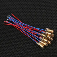 1/3/5/10pcs High quality Copper Head Red Sight Adjustable Lasers 650nm 6mm 3/5V Dot Diode Module Laser diodes
