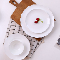 盤子菜盤家用個性創意網紅盤子陶瓷盤子飯盤白色簡約盤子碟子菜蝶