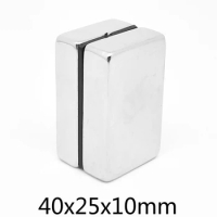 40x25x10mm Block Strong Powerful Magnets N35 Rare Earth Neodymium Magnet 40x25x10 Permanent NdFeB Magnet 40*25*10
