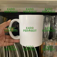 Gelas Keramik Putih Polos - Mug Keramik Cantik- Mug Teh Jepang