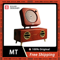MT Single Life 2.1 CD Player CD Audio Album Player Bluetooth 5.0 Portable Full Range Solid Wood Radio CD Audio Speaker Desktop
