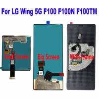 For LG Wing 5G F100 F100N F100TMK F100VM1 F100EMW F100VMY LCD Display Touch Screen Digitizer Assembly Replacement Accessory