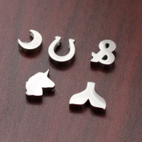 10pcs 3D Mermaid Tail Charms, Moon Charms, Unicorn Charms, Horseshoe Charms, & charms, Special Symbo