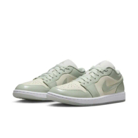 【NIKE 耐吉】運動鞋 籃球鞋 女鞋 WMNS AIR JORDAN 1 LOW SE 經典 皮革 AJ1 喬丹 綠色(HF4078100)