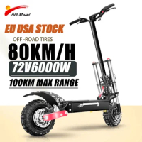 60-85KM/H Electric Scooter 1000-6000W Dual Motor Electric Scooters Adults Foldable E Scooter 100KM Long Range Scooter Electric