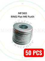 50 PCS RING PLAT M6 PUTIH Baut 10 Diameter Ring 6 mili 6mm Galvaniz