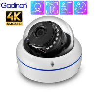 Gadinan 4K 8MP POE IP Camera Outdoor Waterproof 5MP 4MP H.265+ Infrared Night Vision Security Monitoring CCTV Motion Detection