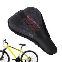 Bike Seat Cover PU Leather Silicone Memory Foam Bicycle Saddle Seat Cushion Cover Pad Bicycle Seat Cover Bicycle Saddle Cushion