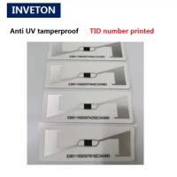 Printed TID No Anti UV waterproof PP Tamperproof UHF RFID Vehicle Windshield Tag Sticker for Car Parking