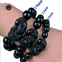 Gelang Pixiu Gelang Keberuntungan Black Onyx Jade
