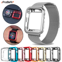 ProBefit TPU Slim Soft Case for Apple Watch Series 9 8 7 6 5 40MM 44MM Plating Protective Cover for iwatch Series 4 5 40MM 44MM