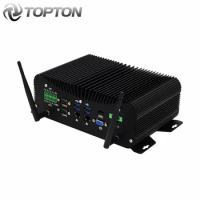 TOPTON 10th Gen Industrial Fanless Mini PC Intel i7 10510U i5 10210U Desktop Computer 6*COM 2*Lan 8*USB GPIO HDMI+VGA 4G WiFi