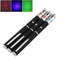 (No batteries) Green Laser Pointer- High Powerful 5mw Visible Focus Red Dot Mini Laser Single Starry Red Combination