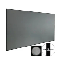 120 "ALR Black Crystal Fixed Frame Projection Screen, Application And Hotel Meeting Room