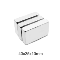 1/2/5PCS 40x25x10 mm square powerful magnet 40mm X 25mm N35 Strong Neodymium Magnets 40x25x10mm Permanent Magnet sheet 40*25*10