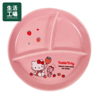 【生活工場】Hello Kitty分隔盤-草莓(Hello Kitty 三麗鷗 布丁狗 酷企鵝 庫洛米 兒童 正版授權)