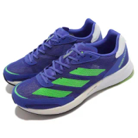 【adidas 愛迪達】慢跑鞋 Adizero Adios 6 運動 男鞋 愛迪達 輕量 透氣 避震 路跑 健身 藍 綠(H67510)