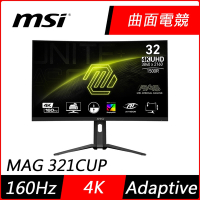 MSI微星 MAG 321CUP 32型 160Hz 4K HDR電競螢幕