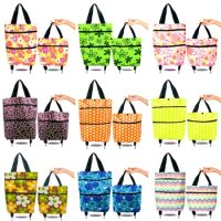 Portable Shopping Food Organizer Small Pull Cart Trolley Bag On Wheels Bags Folding Shopping Bags Buy Vegetables Bag Tug Package