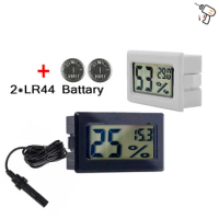 Mini Convenient Digital LCD Thermometer Refrigerator Aquarium Monitoring Display Humidity Detector Sensor Hygrometer