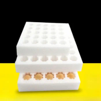 Pearl Cotton Egg Tray 30 Hole Express Transportation Egg Protection Tray EPE Shockproof and Shatterproof Foam Egg Packing Box