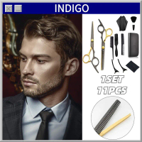 11PCS/Set Alat Gunting Potong Rambut Gunting Rambut Set Lengkap Untuk Profesional Bahan Stainless St
