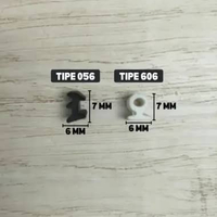Karet Sekoneng Stopper Bulat 606 & Lis Kaca Etalase 056 Hitam Putih Untuk Pintu Jendela Aluminium Li