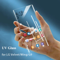 For LG Velvet G9 Wing UV Liquid Screen Protector 3D Full Cover Tempered Glass For LG Velvet Wing Full Adhesive Protective Film