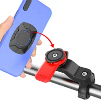 Motorcycle Bike Phone Holder Stand Adjustable Support Moto Bicycle Handlebar Mount Detachable 360 Degree Rotation Phone Racket