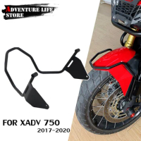 For Honda XADV750 2017-2020 Motorcycle Front Wheel Bumper Guard Frame Protector Crash Bar Mudguard Fender X ADV 750 X-ADV Black