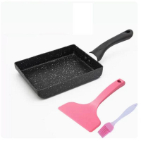 玉子燒平底鍋不粘鍋小煎鍋【黑色（燃氣專用）】 