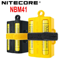 Original Nitecore 18650 Battery case Nitecore NBM41 Silicon case holder Storage box Portable Battery Magazine