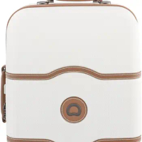DELSEY Paris Chatelet Hard+ Hardside Luggage with Spinner Wheels, Champagne White, Carry-on 21 Inch