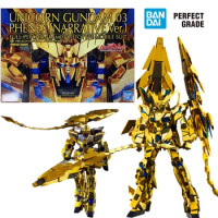 Bandai PB PG Unicorn Gundam 03 Phenex Narrative Ver. 1/60 30Cm Original Action Figure Model Kit Assemble Toy Gift Collection