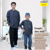 Koko Couple Ayah dan Anak Laki-Laki Setelan baju koko plus Peci Terbaru 2024 By A&J