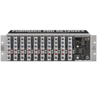 Behringer Eurorack Pro RX1202FX Rackmount Mixer with Effects Built-in FX Processor and Universal Power Supply