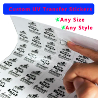 Transfer Stickers Custom Personnalise High Quality UV Cut Label For Logo Bottle Stationery Packaging Gift DIY 3D Sticker labels