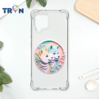 TRON 三星 A42 可愛紙雕柴犬 四角防摔 軟殼 手機殼