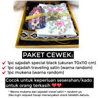 PAKET SARUNG SAJADAH MUKENA UNTUK KADO HADIAH PAKET SESERAHAN + TASBIH