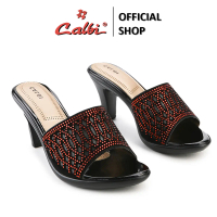 CALBI BBEX 1824 Sandal Hak Tinggi Wanita 8cm Slip-on Motif Wisuda Premium Zarine