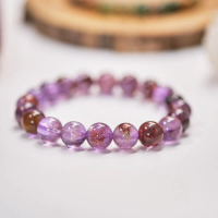 Vòng Tay Super Seven Amethyst 9ly-12ly (Amethyst Garden Quartz) Nature Maiden trang sức Hằng ngày Vi