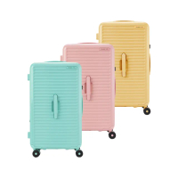 【Samsonite RED】27吋 TOIIS BLOSSOM 極簡線條可擴充大容量輕量PC防盜拉鍊避震輪行李箱/胖胖箱(多色可選)